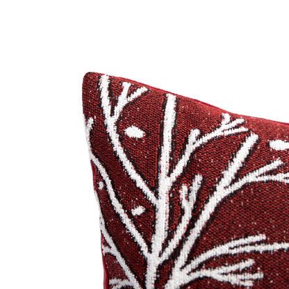 Cuscino decorativo Snowlyn con paesaggio rosso 30 × 50 cm