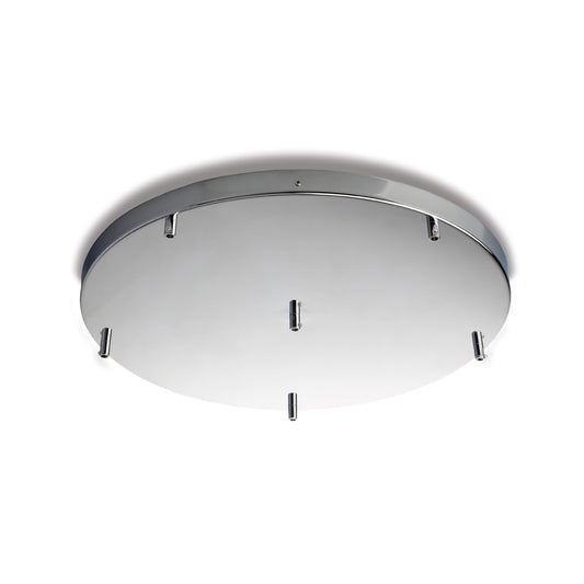 Rosone multicavo in ferro cromato diametro 50 con 6 fori H.3 - Ø50