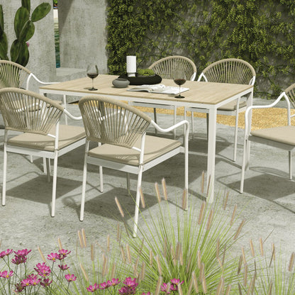 Salon de jardin Rhodes (1 table, 6 chaises)