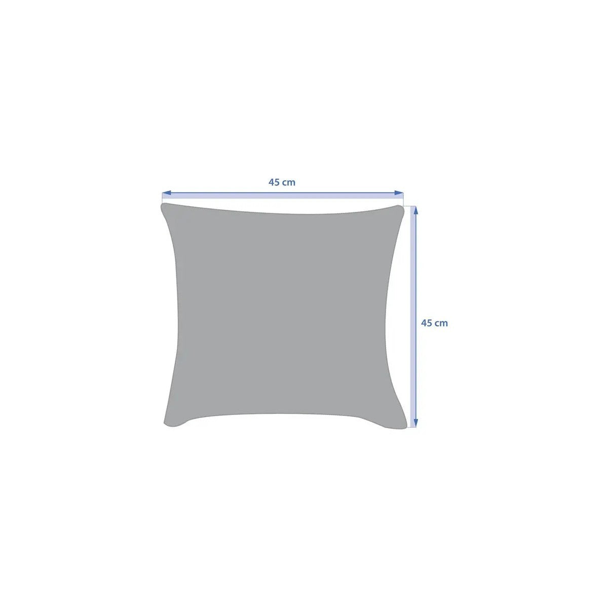 Coussin Solfia 45x45 cm acajou