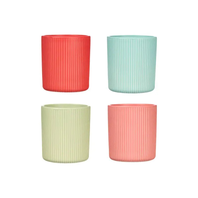 Verres rayés 270 ml couleurs assorties
