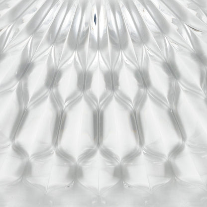 Petit plateau ovale 32x19,5x2,7 cm transparent