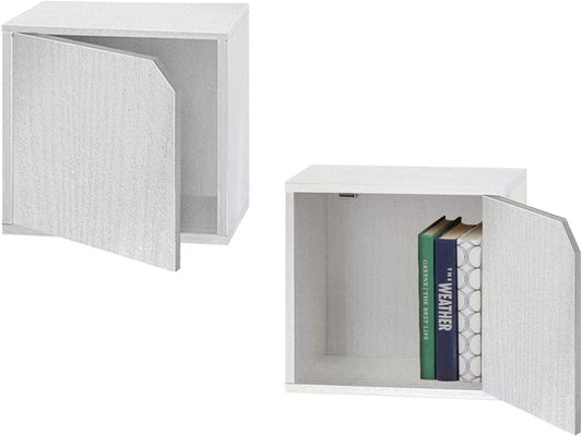 Cube de ciment avec porte empilable 35x29x35h cm