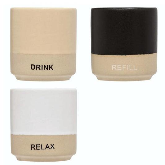 Tasse à expresso Luca 8 cl céramique assortie