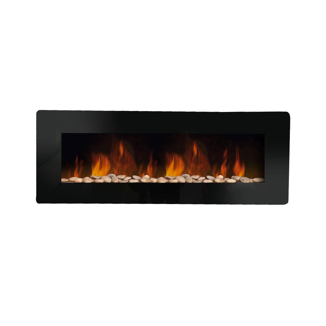 Cheminée Électrique Dallas Cheminée Murale L127 x P 11 x H50