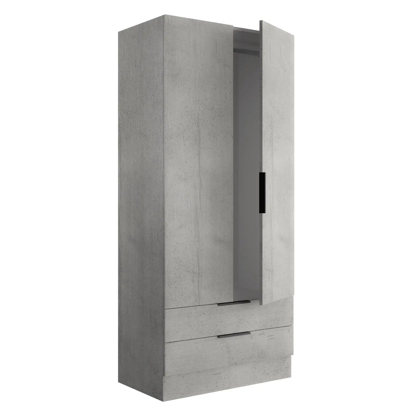 Armoire Composad en ciment avec 2 portes et 2 tiroirs 82x46x184h cm