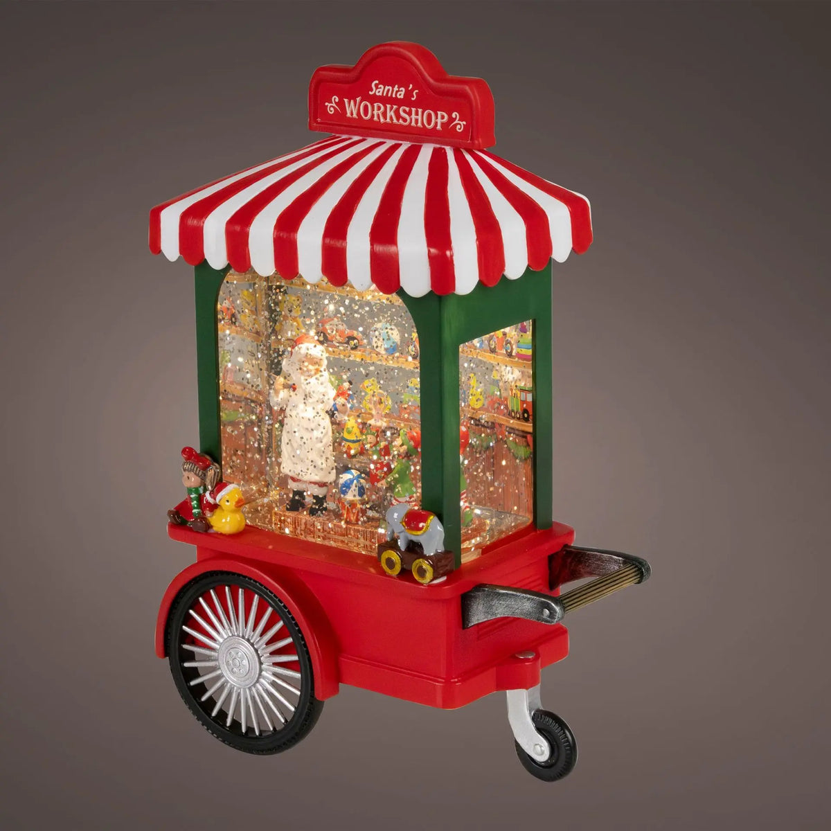 Carretto di Babbo Natale decorativo 10 × 17,5 × H24,5 cm