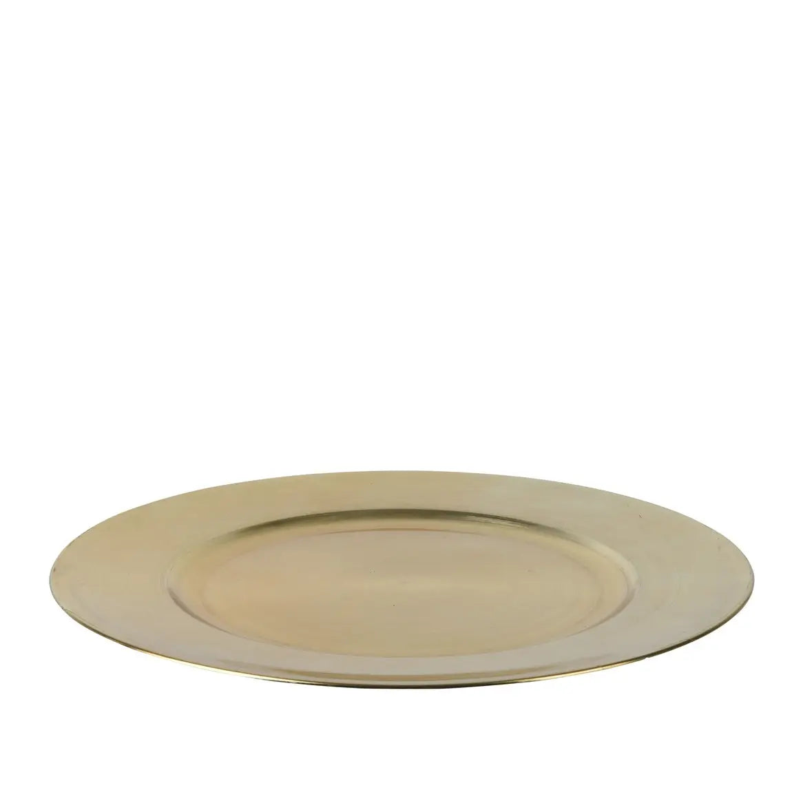 Piatto decorativo in plastica oro Ø33 cm