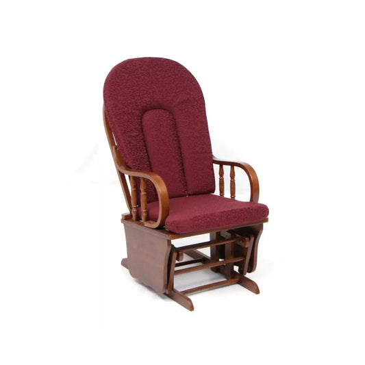 Chaise à bascule Douglas bordeaux 68x50x107h cm