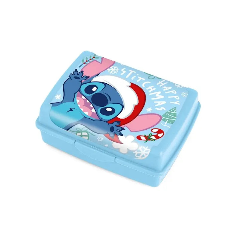 Boîte à repas Stitch Noël — 17 × 13 × 6,5 cm