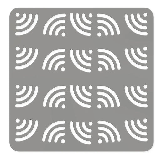 Tappetino lavello Wi-Fi grigio in PVC 32 × 32 cm