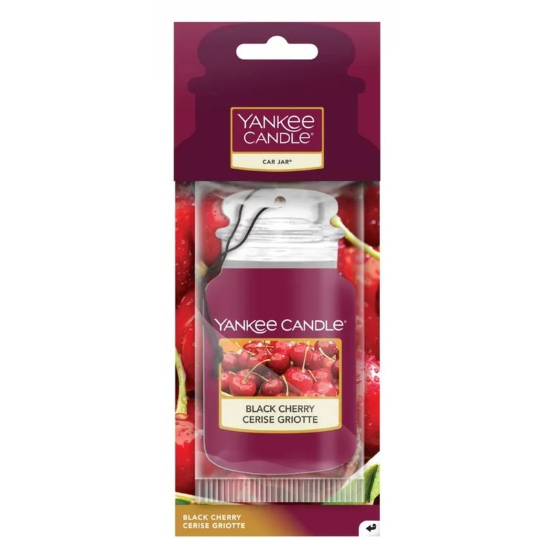 Yankee Candle Black Cherry désodorisant pour voiture 12 g
