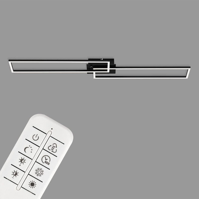 Plafonnier LED Briloner 110 cm 40w 4400lm noir