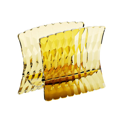 Porte-serviettes Vanity jaune safran 15,2x7,6x h11 cm