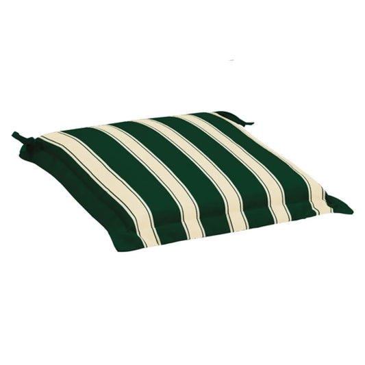 Coussin d'assise rayé 38x38 cm