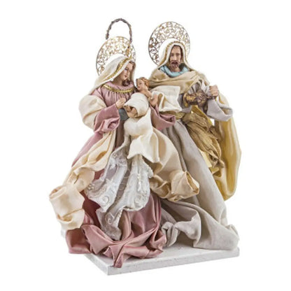 Natività Onorata in resina e tessuto cm 15,2 × 10,2x 38,5 h