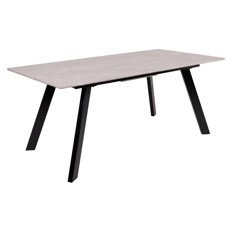 Tavolo allungabile Wilder XL grigio pietra venato/bianco cm 180-220x90x76 cm