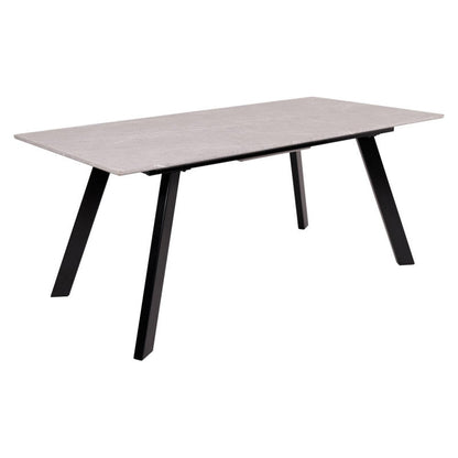 Tavolo allungabile Wilder XL grigio pietra venato/bianco cm 180-220x90x76 cm