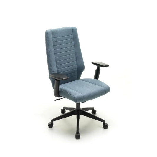 Poltrona imbottita Confort blu jeans  cm 70x70x102-115h