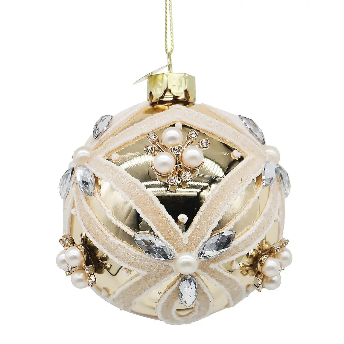 Sfera decorativa Extravagance in vetro oro Ø8 cm