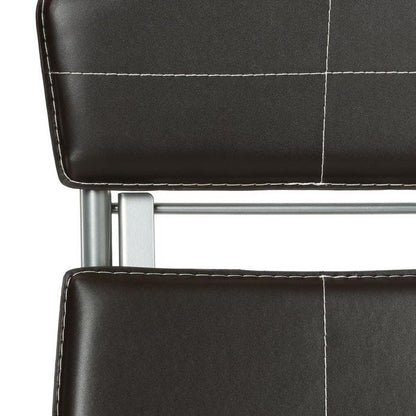 Chaise pliante marron 40,5x40x83h cm