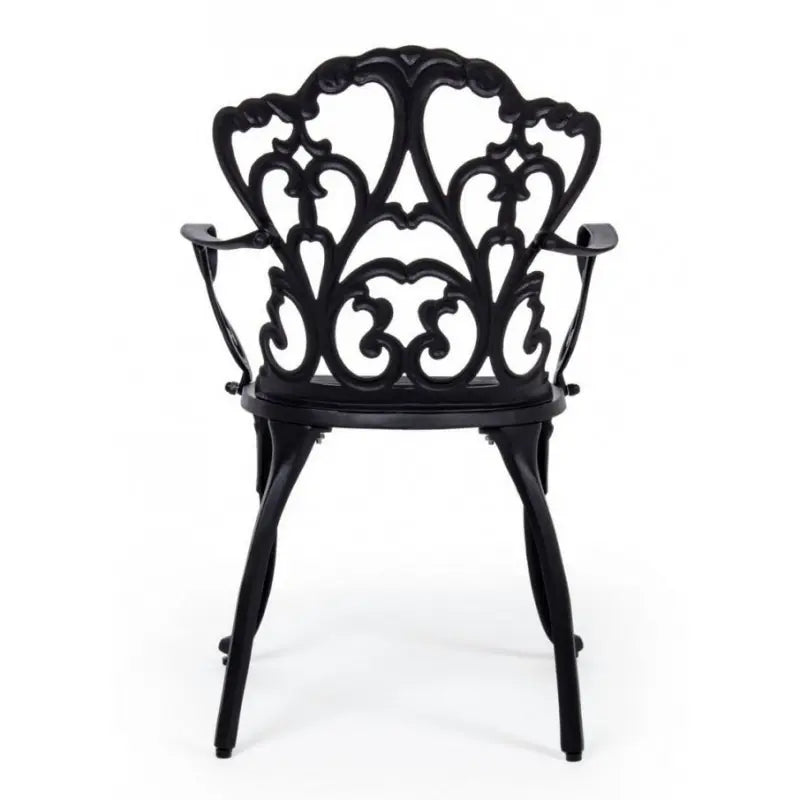 Chaise d'extérieur Victoria en aluminium anthracite cm 57,5x 58x 87,5h