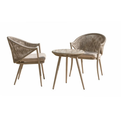 Salon de jardin gris tourterelle Minos