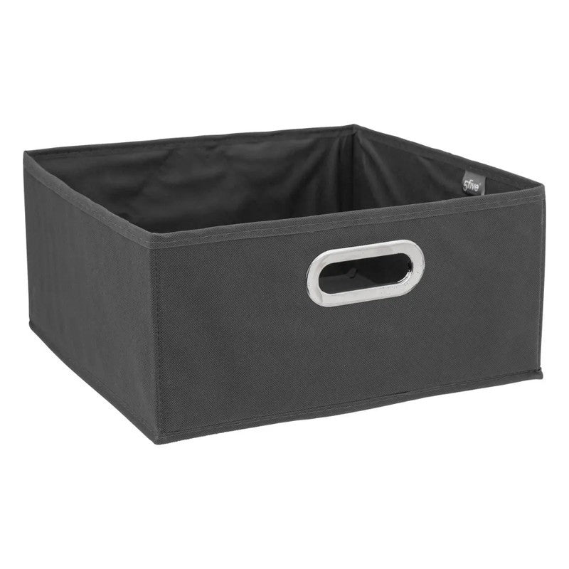 Boîte de rangement gris foncé 31x15 cm
