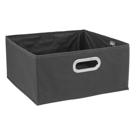 Boîte de rangement gris foncé 31x15 cm