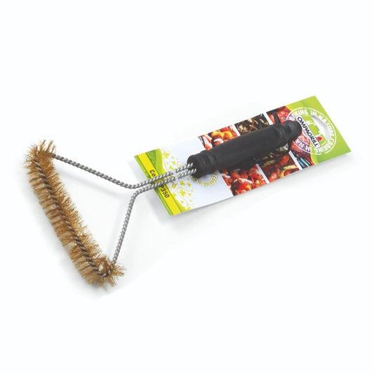 Spazzola 35 cm in ottone per pulizia griglia