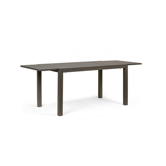 Tavolo per esterno allungabile in alluminio Caffè HILDE YK14 140-210x77x h75 cm
