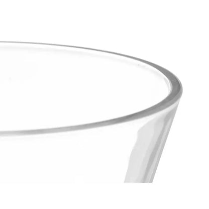 Verre conique à base transparente de 230 ml