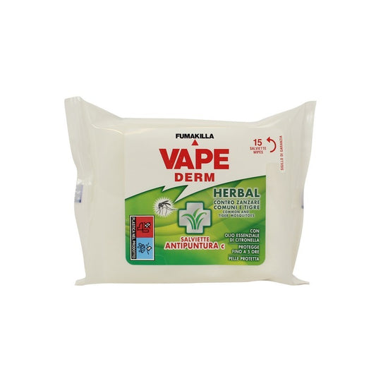 Vape derm lingettes anti-crevaison aux herbes 15 pcs
