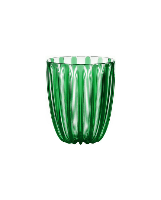 Dolcevita low glass green color 350 cc