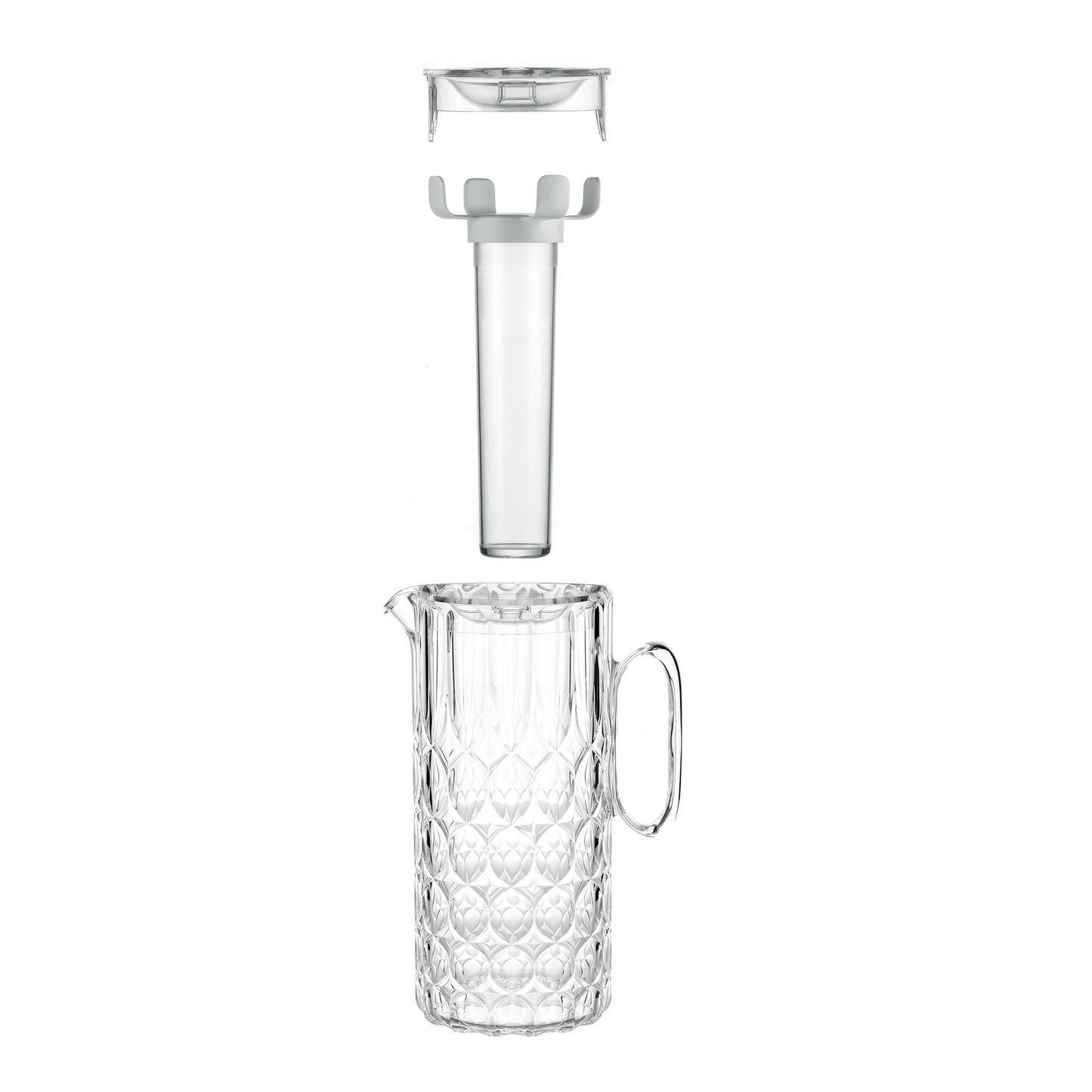 Carafe Vanity transparente avec ampoule de refroidissement