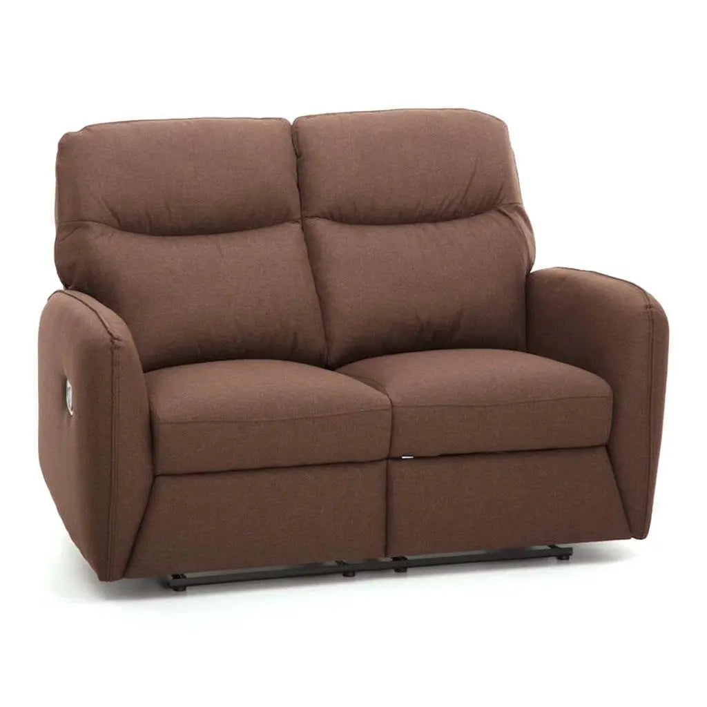 Canapé 2 places Kube inclinable marron 140x87x100h cm