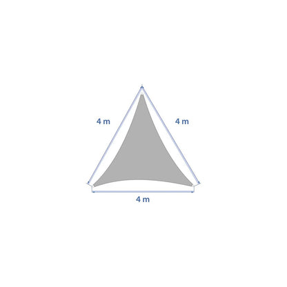 Voile d'ombrage Elyora 4x4x4 acajou