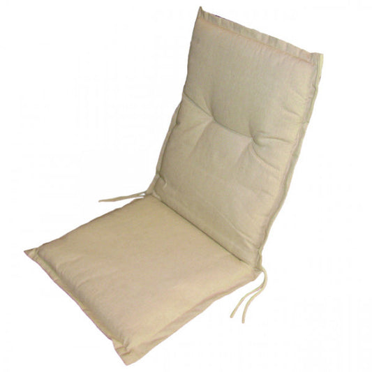 Coussin dossier bas écru 90x45x5 cm