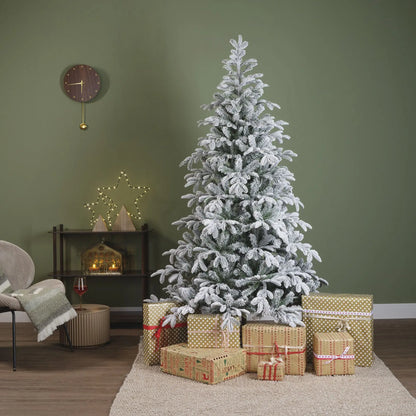 Albero di Natale Balsamea Fir verde innevato Ø130 × H210 cm