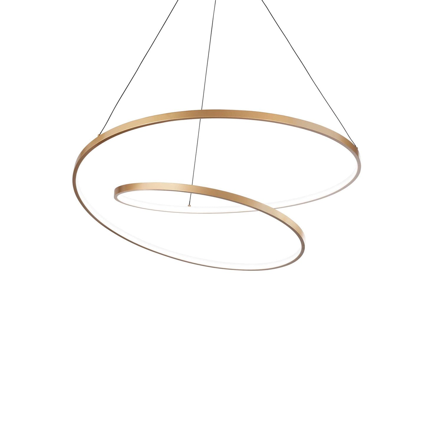 Suspension en laiton D 600 x H min 400 - max 2150 mm