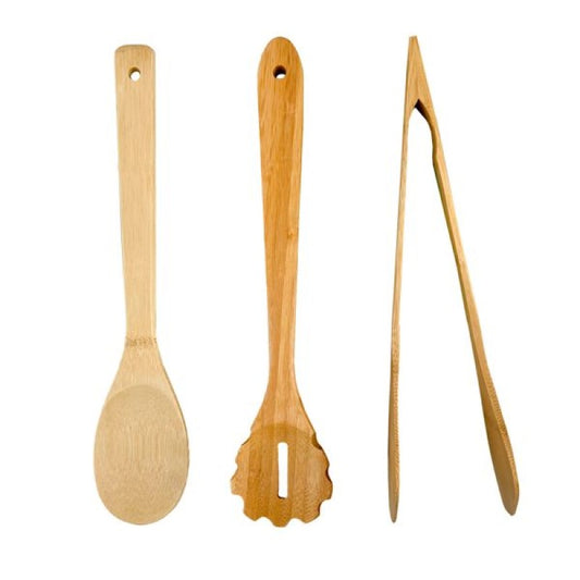 Set de 3 ustensiles de cuisine en bambou