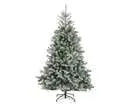 Albero di Natale Alba Fir innevato verde e bianco Ø127 × H210 cm