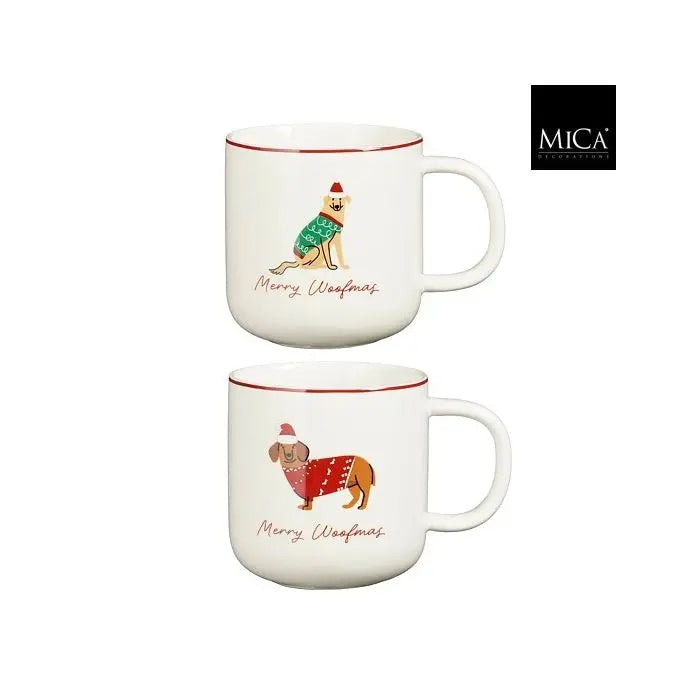 Tazza mug natalizia con cane – 1 pezzo assortito
