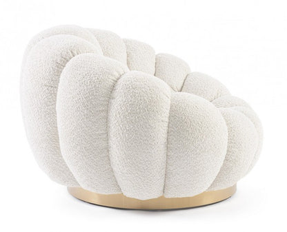 Poltrona girevole floreale 86x62x72 cm