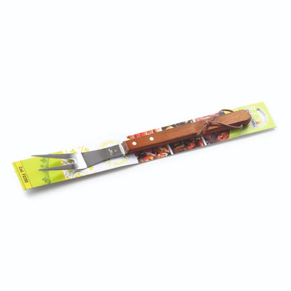Fourchette en acier avec manche en bois 39 cm