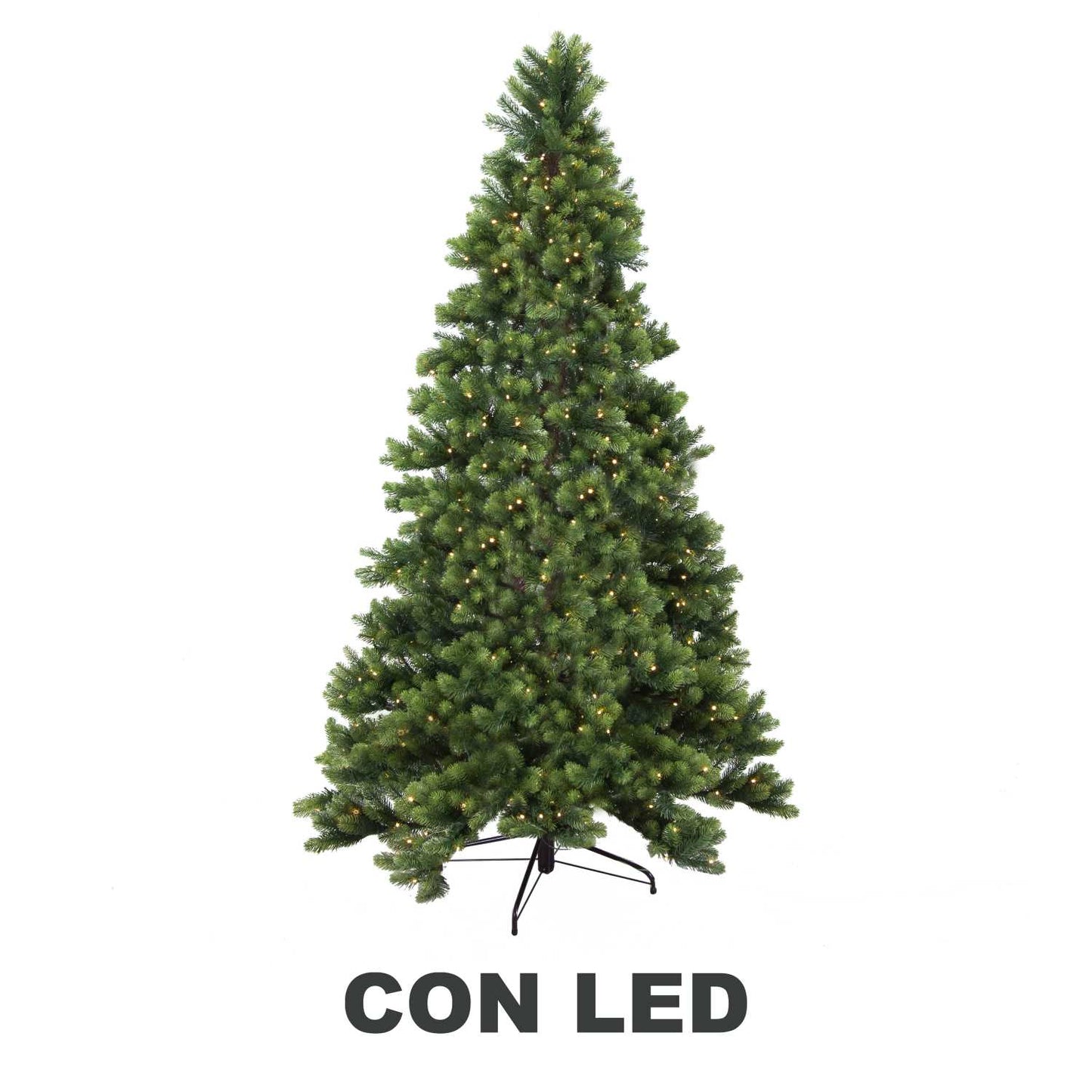 Albero monte durando 1071 rami 370 LED verde cm ø107h180