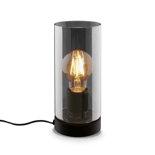 Lampada da tavolo Fumi E27  h 23,5 cm nero