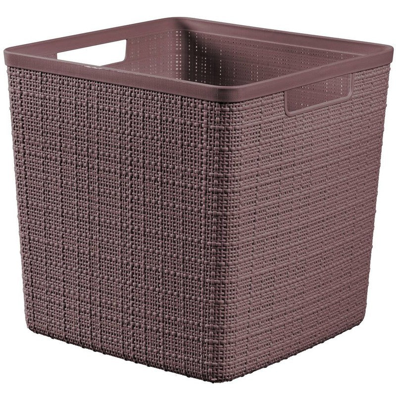 Curver Panier carré en jute marron 17l cm 28x28x27 h