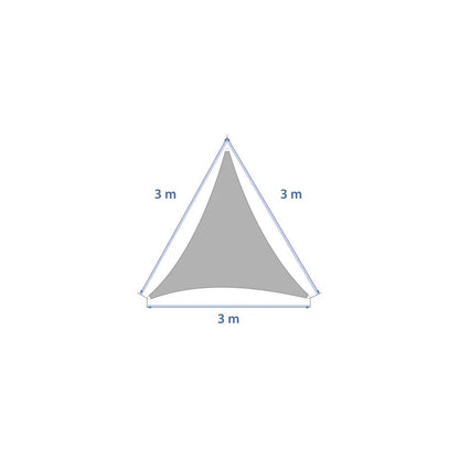 Voile d'ombrage Elyora 3x3x3 ardoise
