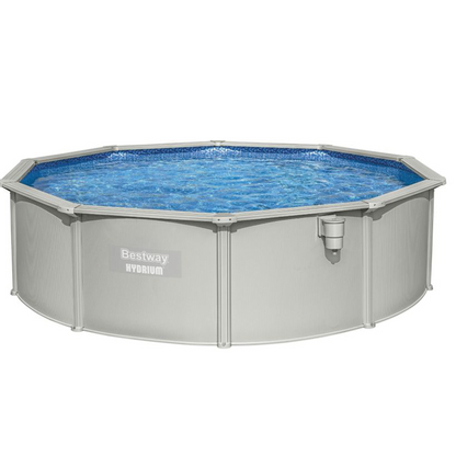 Piscine Hors-Sol Ronde Hydrium 460x120 cm Grise